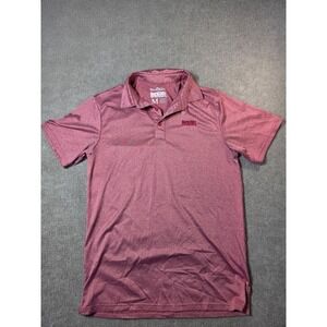 Rock & Roll Denim Men's Medium Polo Shirt Heather Red Short Sleeve Performance